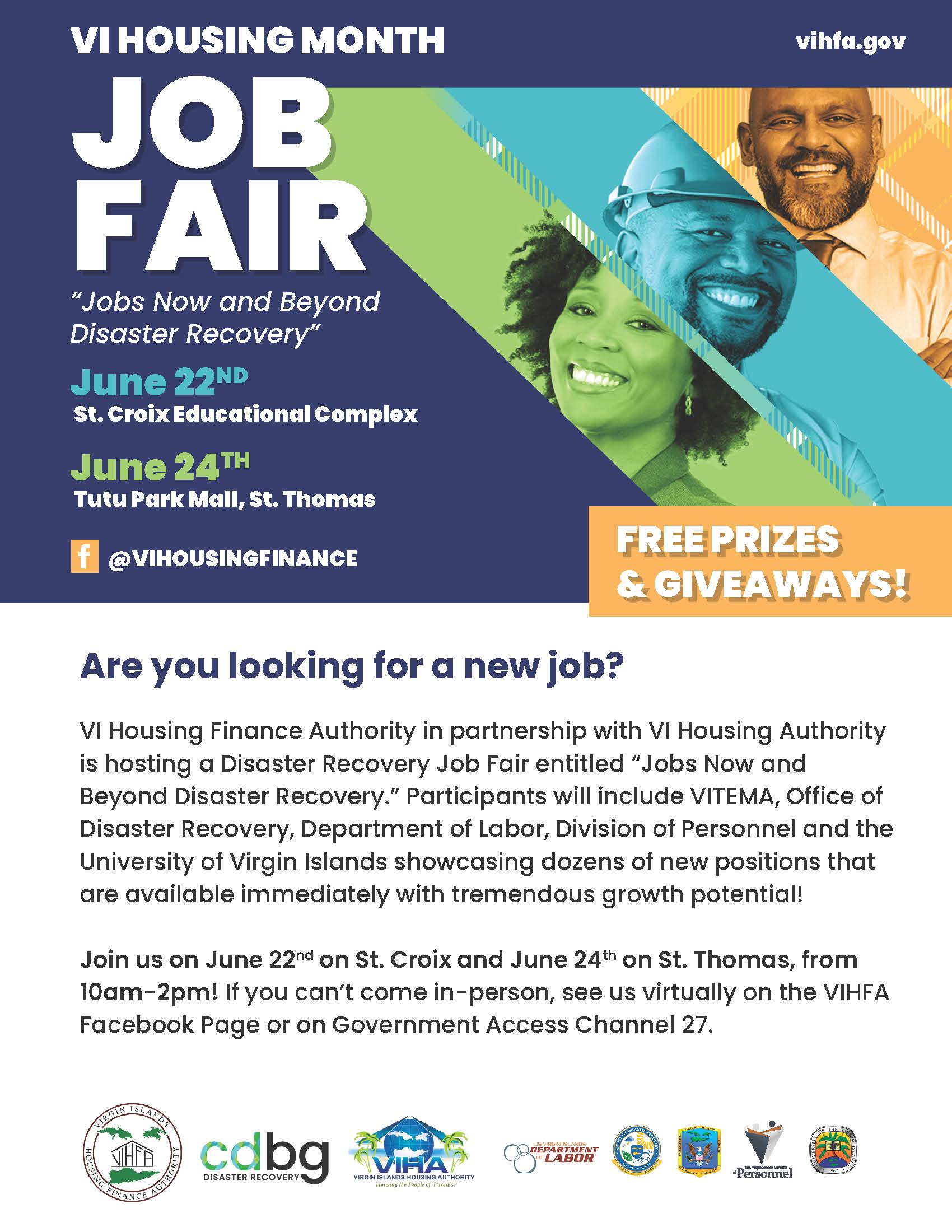 Disaster Recovery Job Fair - Virgin Islands Department of Labor